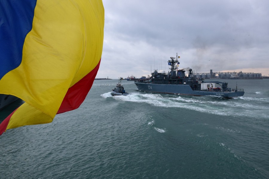 Nava militară ”Viceamiral Constantin Bălescu” a plecat în misiune pentru șase luni, în Marea Neagră și Marea Mediterană