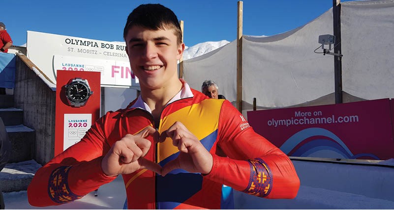 Andrei Nica, medaliat cu aur la monobob la Jocurile Olimpice de Tineret