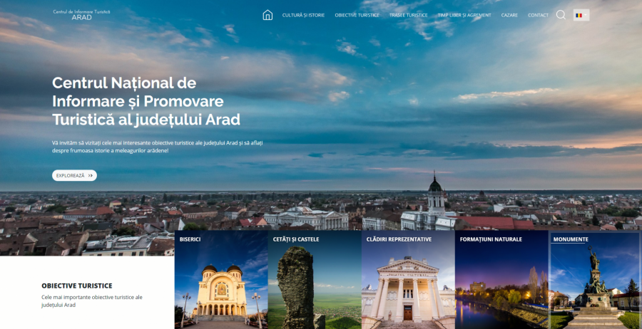 Obiectivele turistice și istoria meleagurilor arădene, prezentate pe noul portal al turismului lansat de CJA