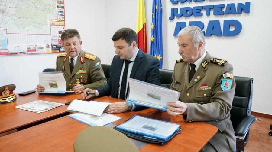 Protocol de colaborare între CJA și trei asociații ale cadrelor militare