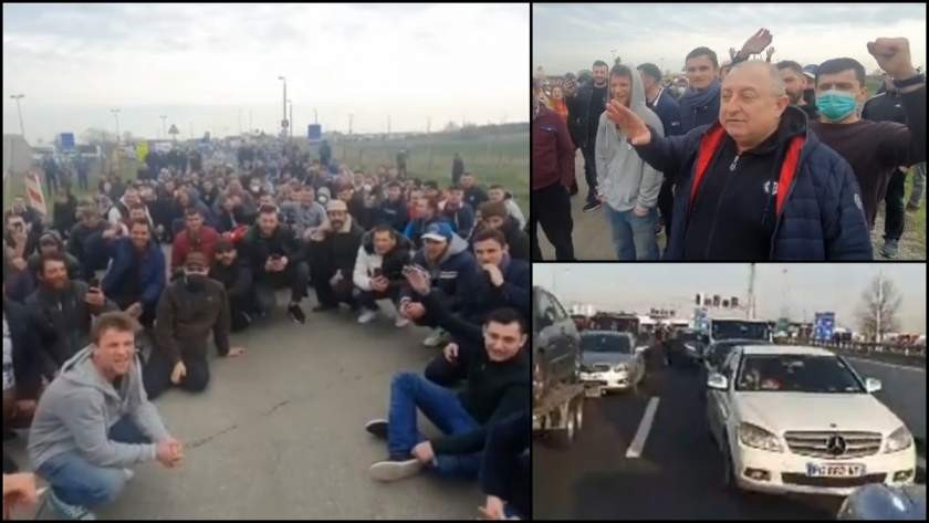 Românii blocați la granița Austriei cu Ungaria, culoar unic spre România până miercuri dimineața