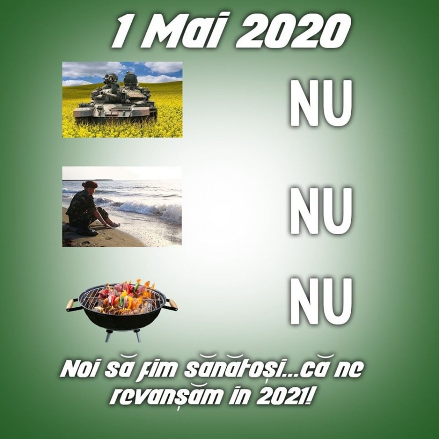 1 Mai 2020, să nu ziceți că n-ați știut: poze în rapiță, la mare, grătar cu prietenii –NU!