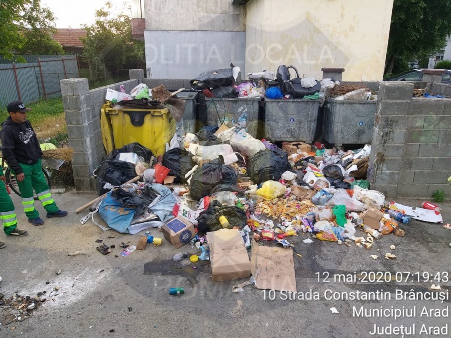 Ce amenzi au primit locuitorii din zona Șezătoarei-Constantin Brâncuși din cauza gunoiului aruncat