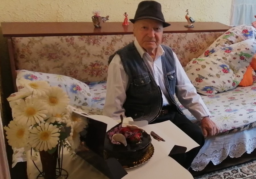 Veteranul de război Ion Mîzgoi, sărbătorit la împlinirea vârstei de 101 ani