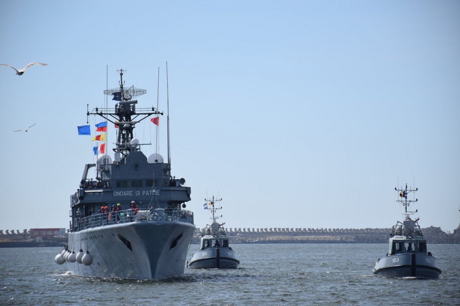 Acasă după 137 de zile. Nava militară ”Viceamiral Constantin Bălescu” și-a încheiat misiunea în Marea Neagră și Marea Mediterană