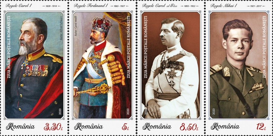 Romfilatelia continuă seria tematicilor dedicate Monarhiei, prin emisiunea de mărci poștale Uniformele regalității românești (II)