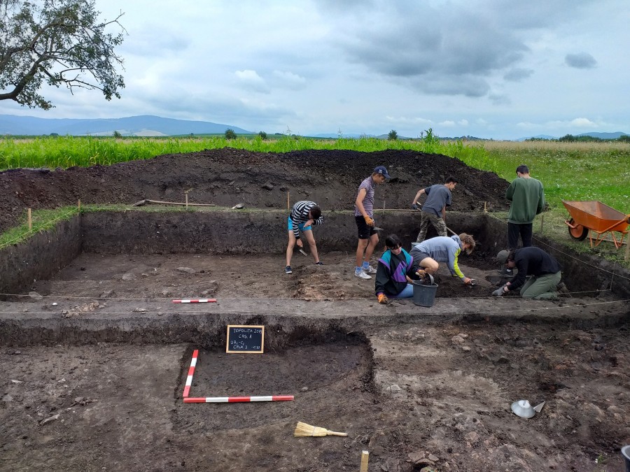Urmele unui sat preistoric de acum 6.500 ani, scoase la lumină de arheologi la Topoliţa