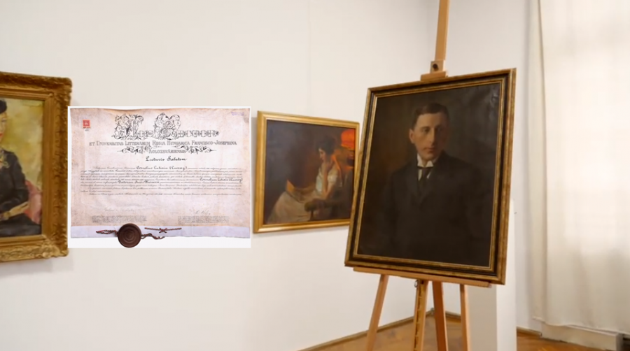 Portretul primarului Cornel Luțai, exponent al generației Marii Uniri, exponatul lunii la Complexul Muzeal Arad
