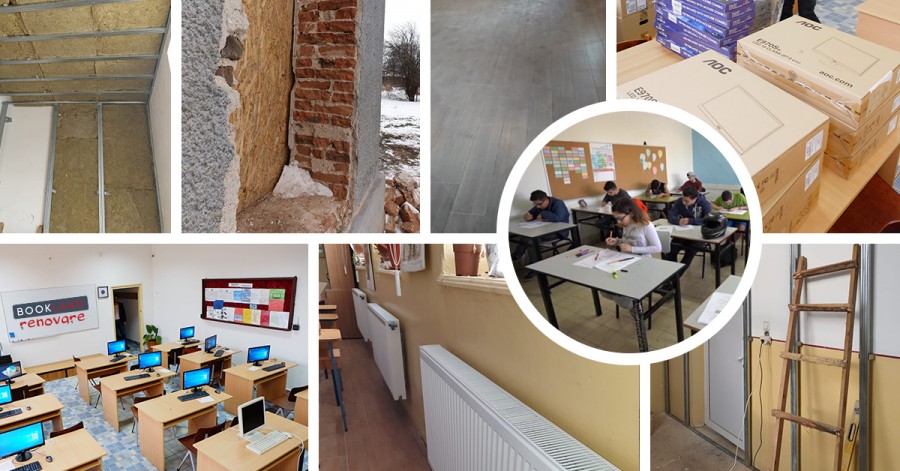 7 scoli renovate de Asociatia BookLand in mediul rural! Pana la final de an vor fi 12