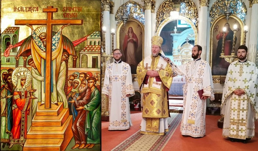 Înălțarea Sfintei Cruci. Liturghie Arhierească și Te Deum la începutul Anului școlar, în Catedrala Veche din Arad