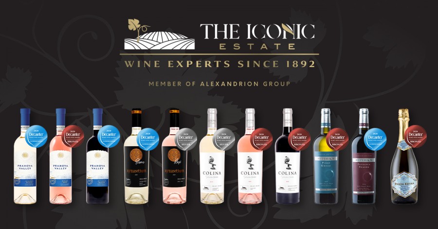 Vinurile The Iconic Estate, din portofoliul Alexandrion Group, au cucerit medalii la cea mai mare şi influentă competiţie dedicată vinurilor- Decanter World Wine Awards 2020