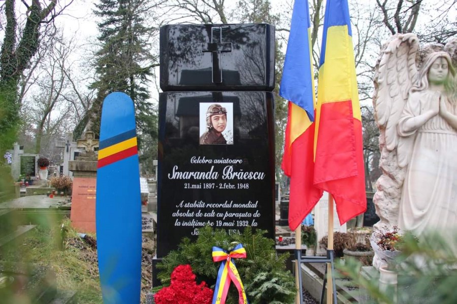 Marea aviatoare Smaranda Brăescu, comemorată la împlinirea a 73 de ani de la trecerea la cele veșnice