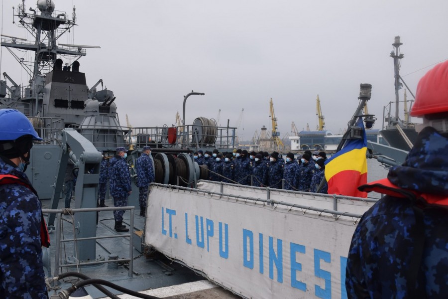 După sute de ore și mile parcurse în vestul bazinului Mării Negre, Dragorul maritim „Locotenent Lupu Dinescu” încheie prima misiune NATO