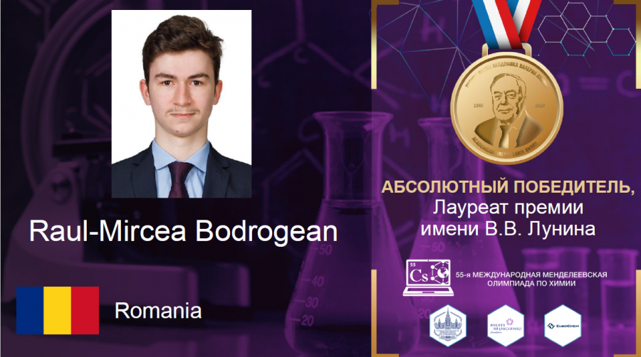 Un elev român a obținut aur absolut la Olimpiada Internațională de Chimie Mendeleev