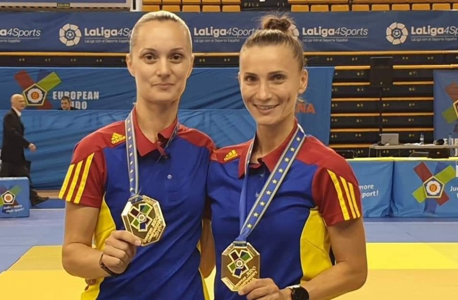 Alina Zaharia şi Alina Cheru, medaliate cu aur la Campionatele Europene de judo kata de la Varşovia