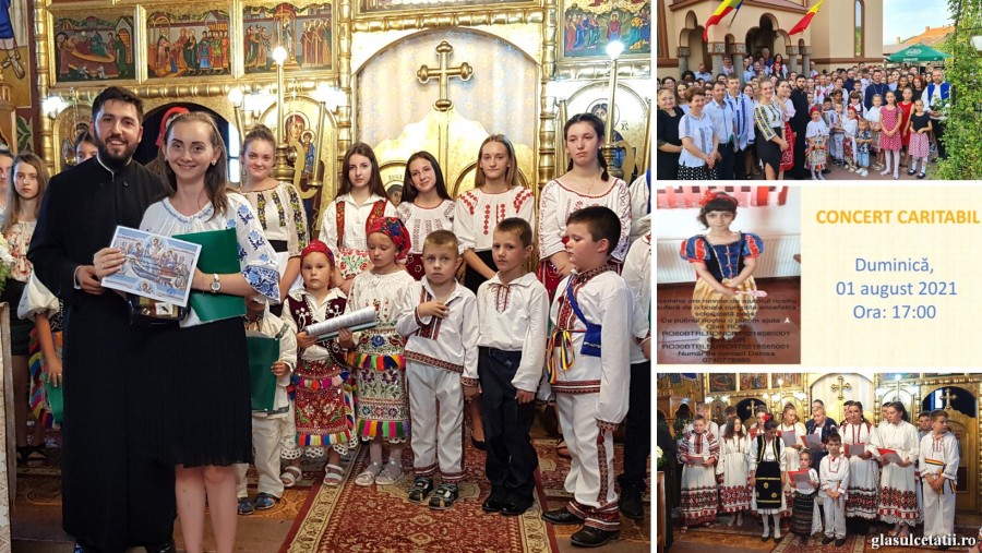 (FOTO) Tinerii din 7 parohii arădene au susținut un concert caritabil la Prunișor pentru Iasmina, fetița de 9 ani diagnosticată cu o boală gravă
