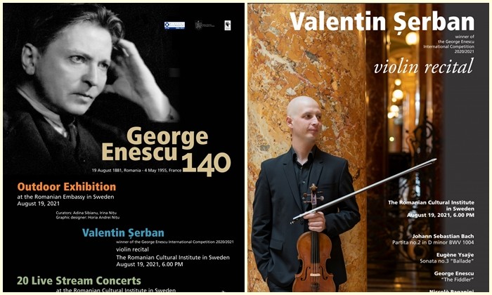 Recitalul violonistului Valentin Șerban a deschis porțile ICR Stockholm, pentru public,  pentru prima dată după perioada de restricții