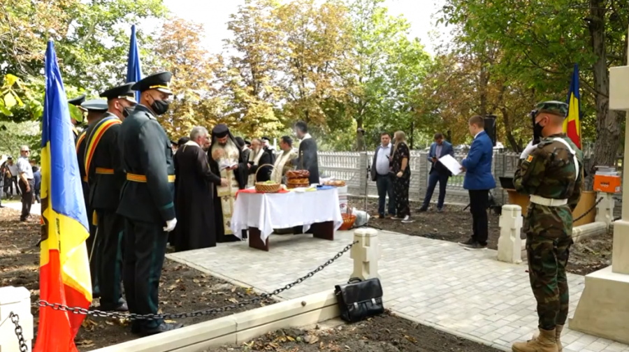 Cimitirul Eroilor Români de la Fălești, inaugurat cu ocazia împlinirii a 80 de ani de la eliberarea Basarabiei de către Armata Română