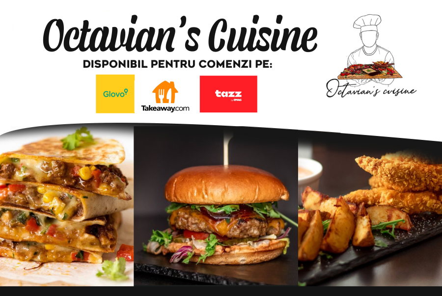 Octavian's Cuisine acum și pe Glovo, Tazz și Takeaway