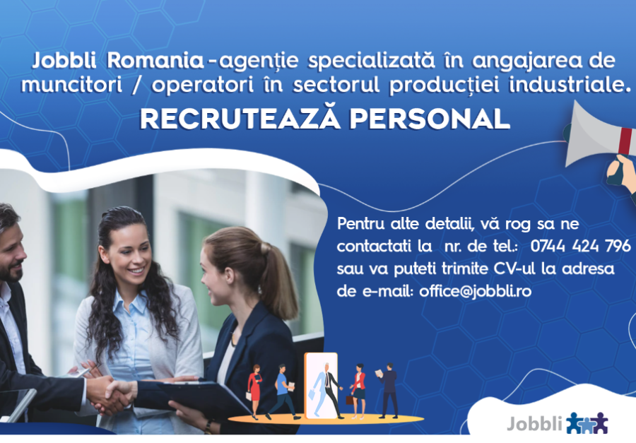 Jobbli Romania - agenție specializată în angajarea de muncitori / operatori în sectorul producției industriale. Recrutăm personal pentru partenerii noștri din industria auto, cu sediul în Germania, regiunea Haldensleben, Stuttgart, Hanau, Bockenem.