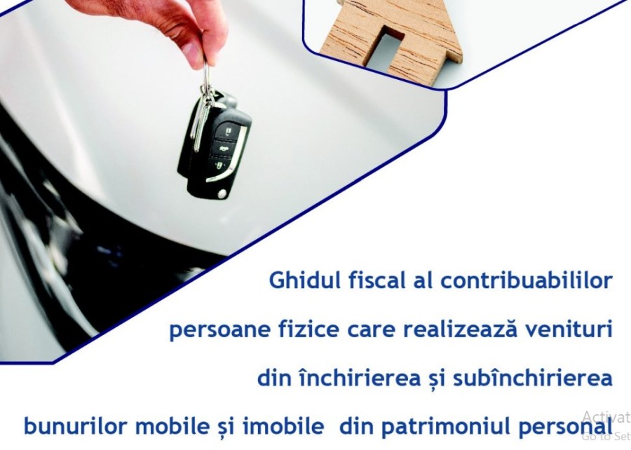 ANAF a publicat un ghid dedicat persoanelor fizice care realizează venituri din închirierea de bunuri mobile și imobile