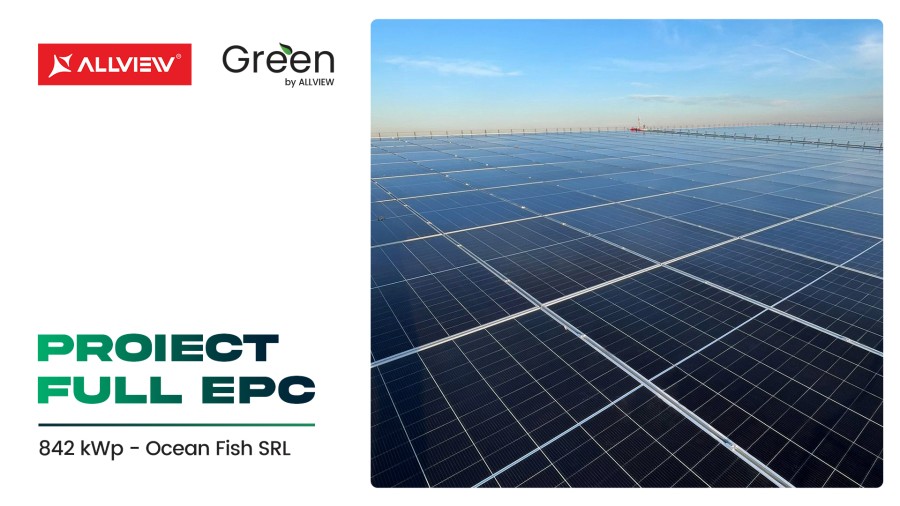 Visual Fan finalizează un sistem fotovoltaic de peste 842 kWp, pentru OCEAN FISH SRL
