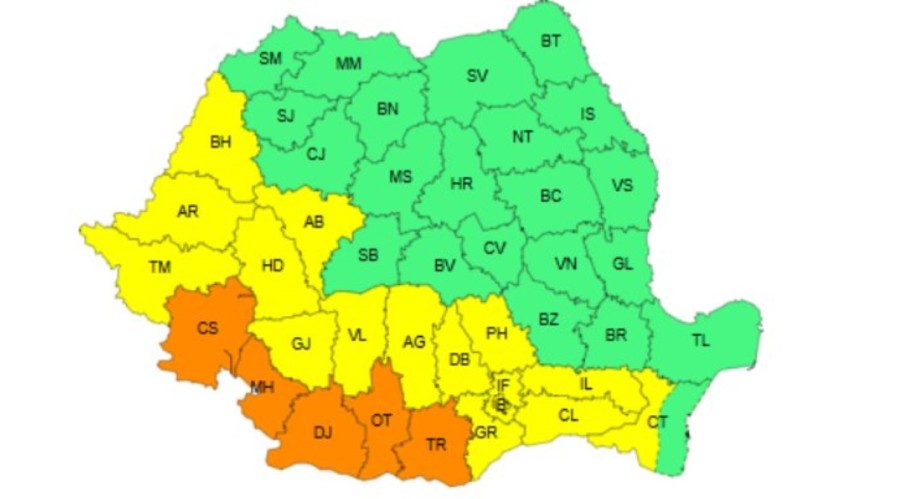 Săptămâna începe cu un cod galben de caniculă