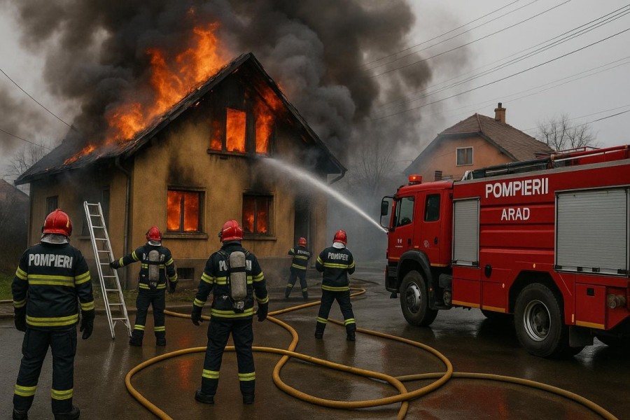 Bilanțul misiunilor pompierilor arădeni din acest sfârșit de săptămână