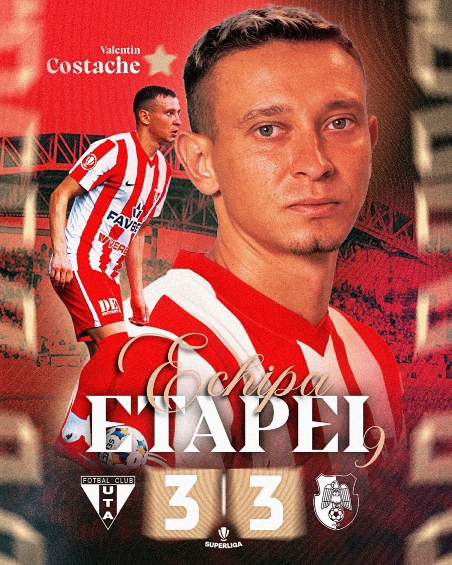Costache – jucătorul meciului și în echipa etapei după partida nebună cu FC Argeș