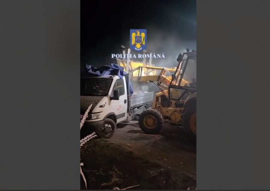 Horia, capitala reciclării spontane: amendă de 45.000 lei şi autoutilitară confiscată pentru un morman de moloz