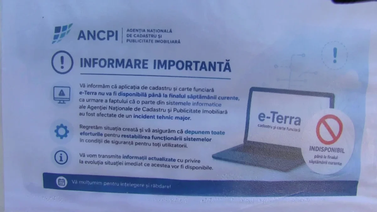 Cărțile funciare din Arad, blocate după atacul cibernetic la ANCPI