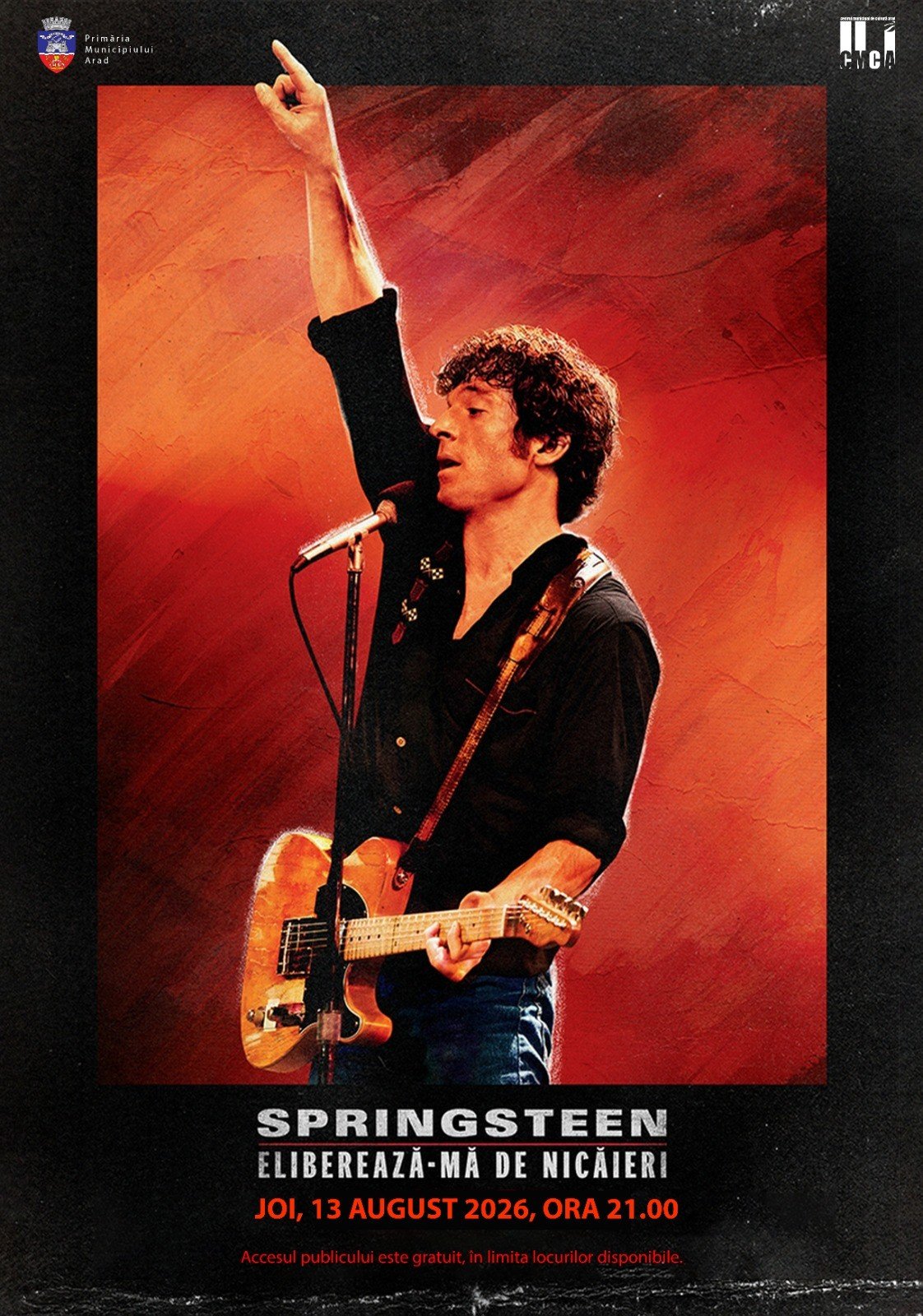 Filmul „Springsteen: Eliberează-mă de nicăieri”, proiectat în grădina de vară de la Cinematograful „Arta“ din Arad