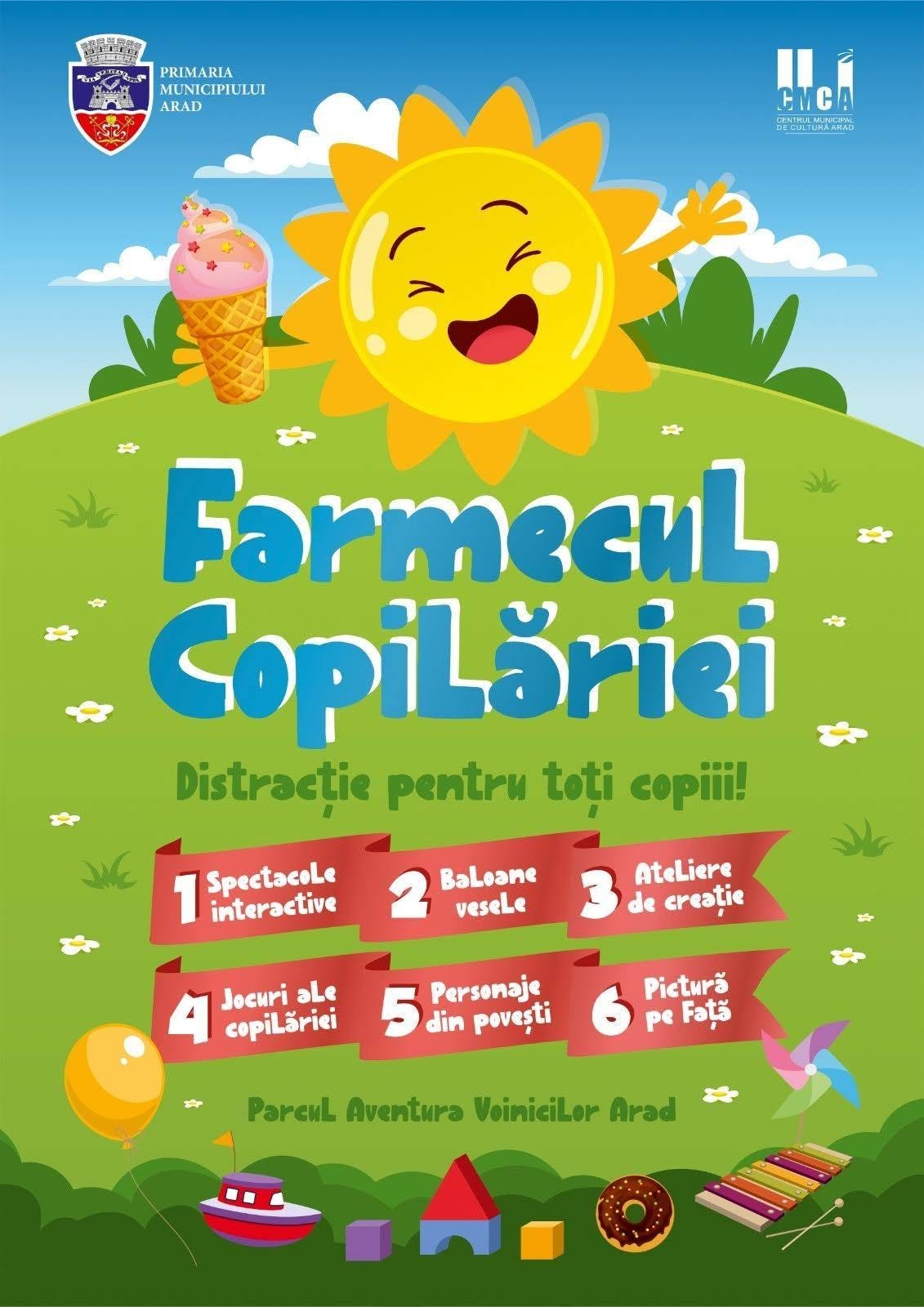„Farmecul copilăriei“, o nouă ediție dedicată celor mici, în Parcul „Aventura Voinicilor“ din Arad