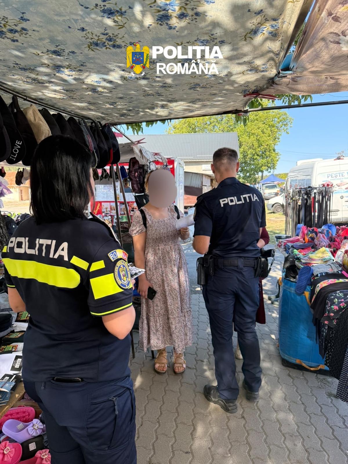 Atenție la „chilipiurile” din piață! Polițiștii au mers printre cumpărătorii din Beliu cu recomandări despre produsele contrafăcute