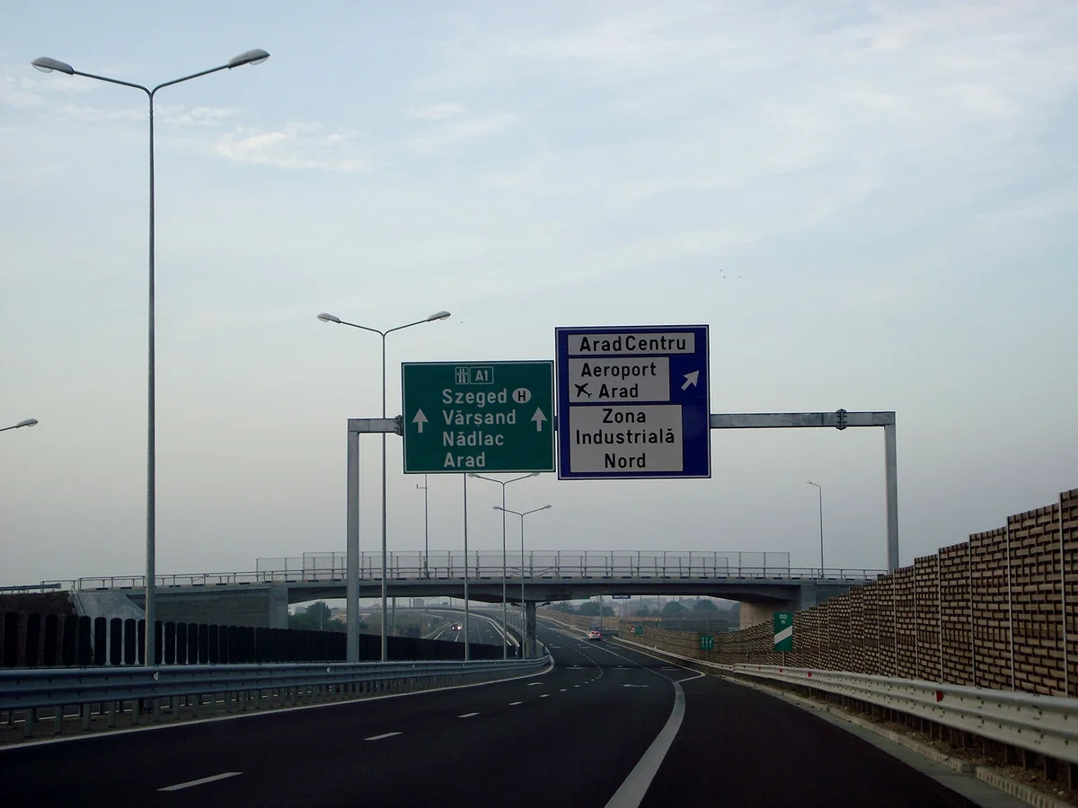 Autostrada A1 Arad-Pecica intră în reparații pentru o lună