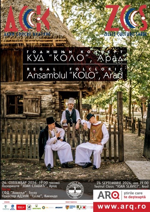 Zilele Culturii Sârbe la Arad se încheie pe scena Teatrului Clasic „Ioan Slavici”