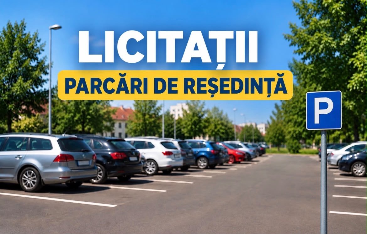 ANUNȚ – LICITAȚII PARCĂRI DE REȘEDINȚĂ