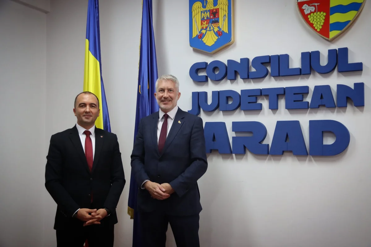 Consiliul Județean Arad a primit o delegație a Ambasadei Britanice